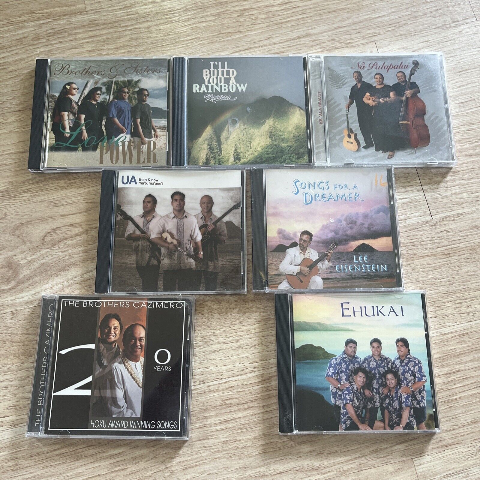 7 Mix Hawaiian CDs - UA - Na Pulapalai - Kapena - Ehukai - Brothers And Sisters