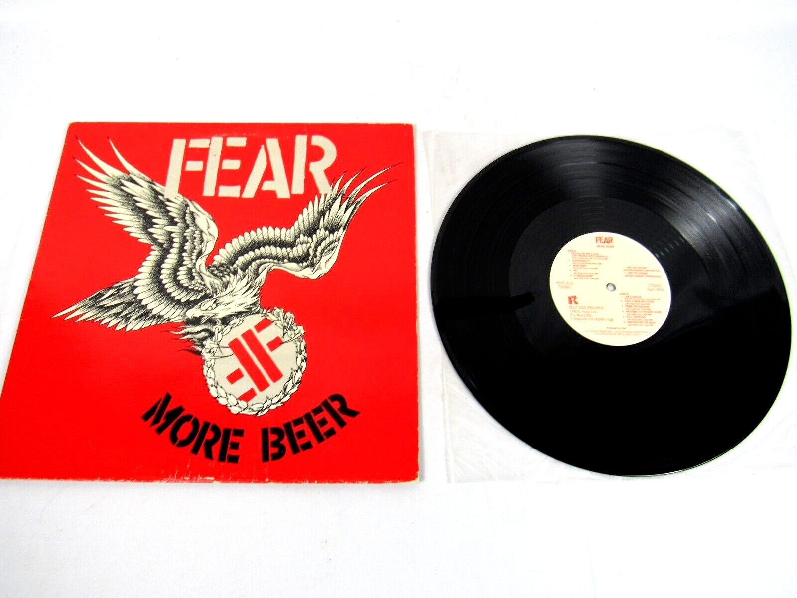 Fear - More Beer 1985 Restless 72039-1 Vinyl 12\