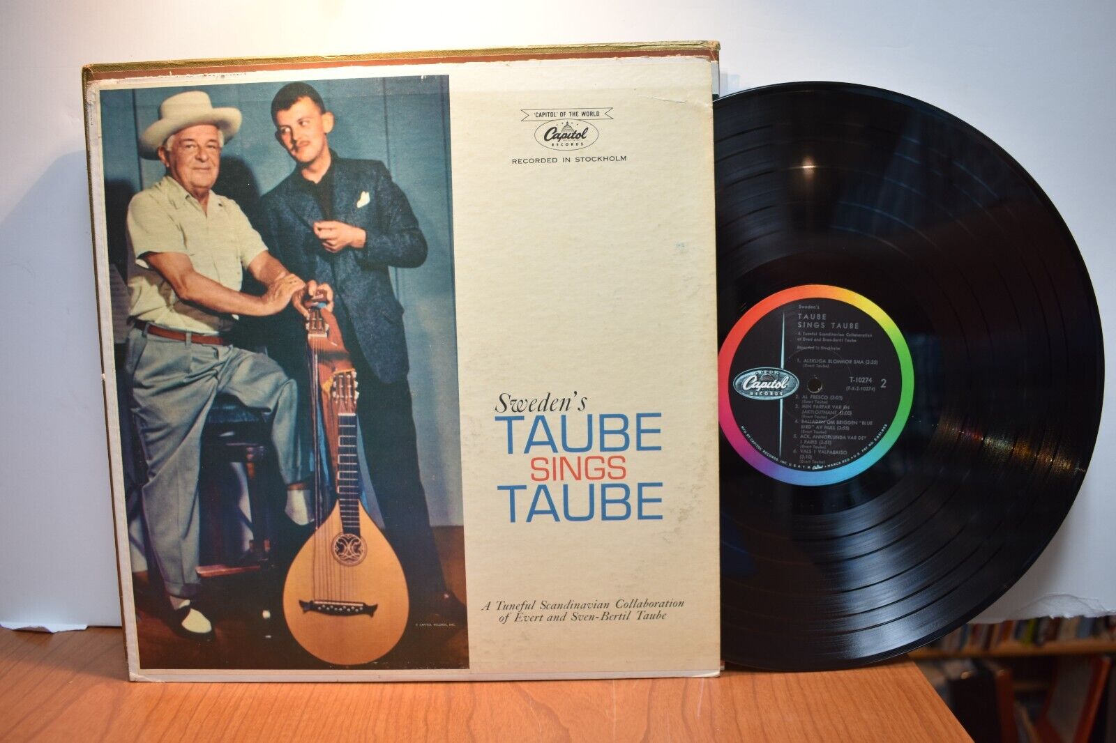 Evert Taube Sven-Bertil Taube Sweden’s Taube sings Taube LP Capitol T-10274 Mono