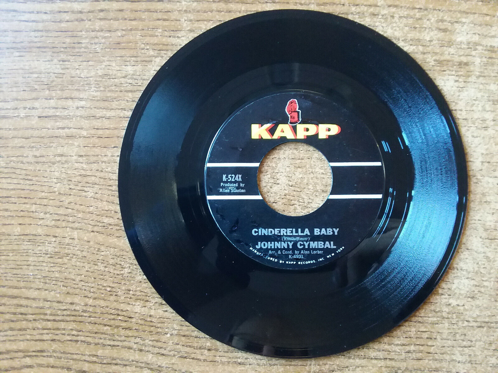 1963 EXCELLENT Johnny Cymbal ?– Teenage Heaven / Cinderella Baby 524 45