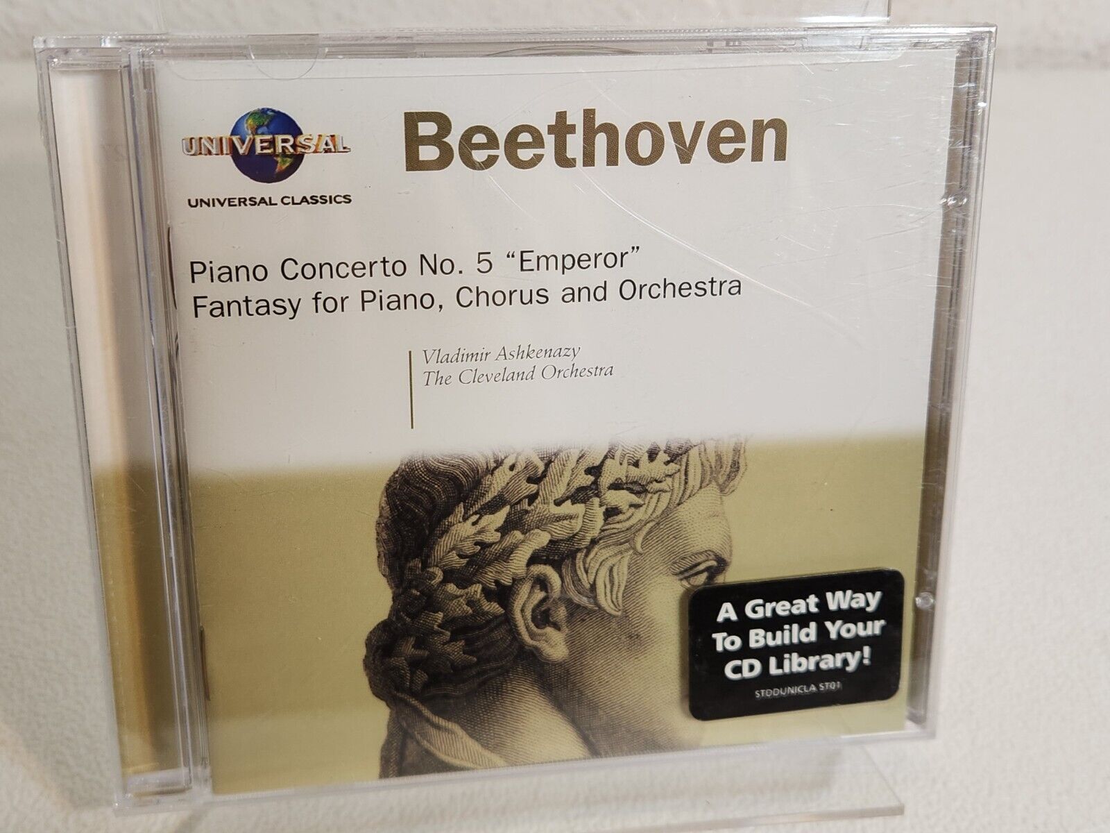 Beethoven Piano Emperor Concerto 5 + Fantasy for Piano Chorus & Orchestra CD NEW