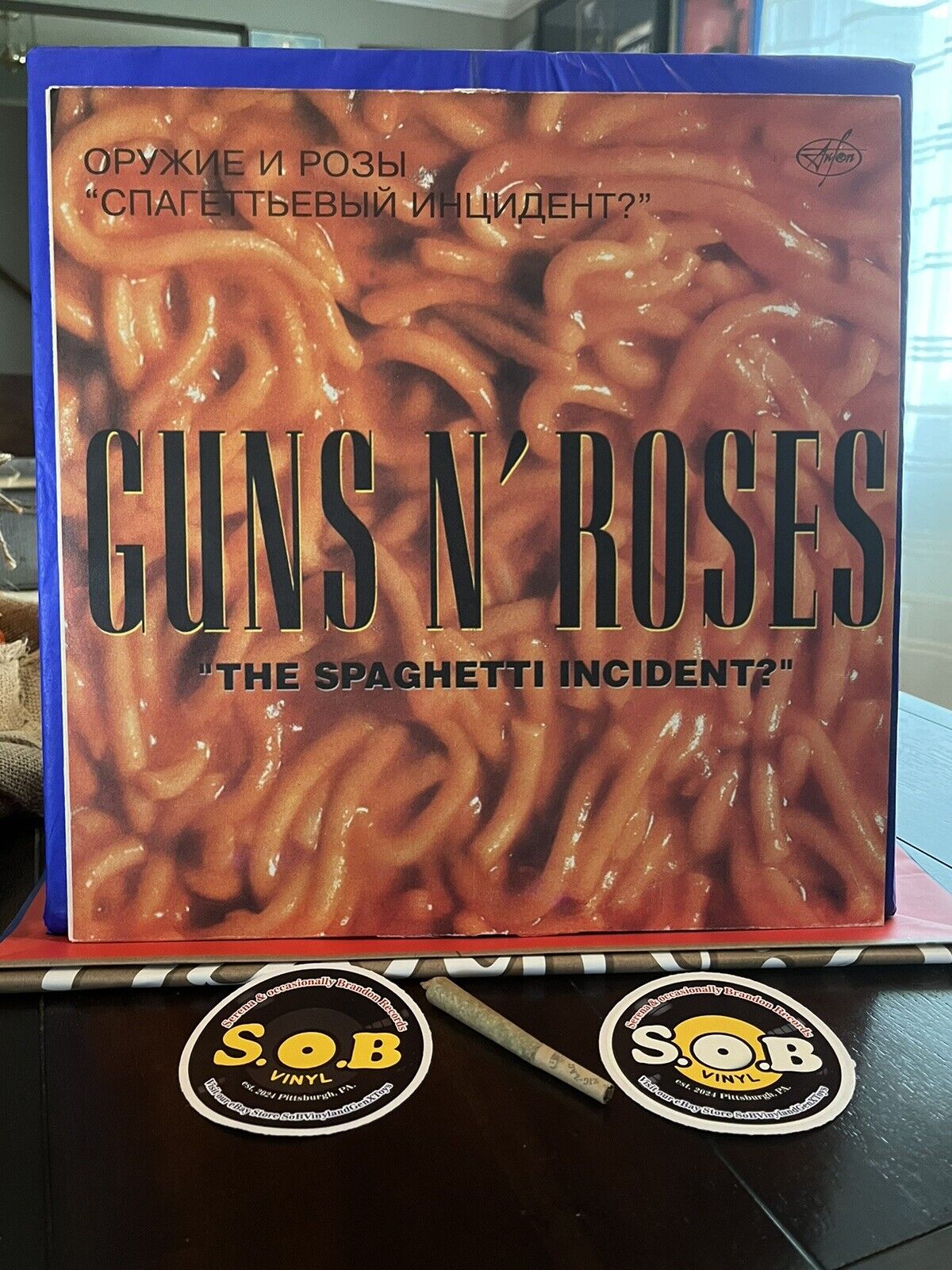 Guns N Roses The Spaghetti Incident Vinyl LP Antrop Records 1993 USED EX Russian
