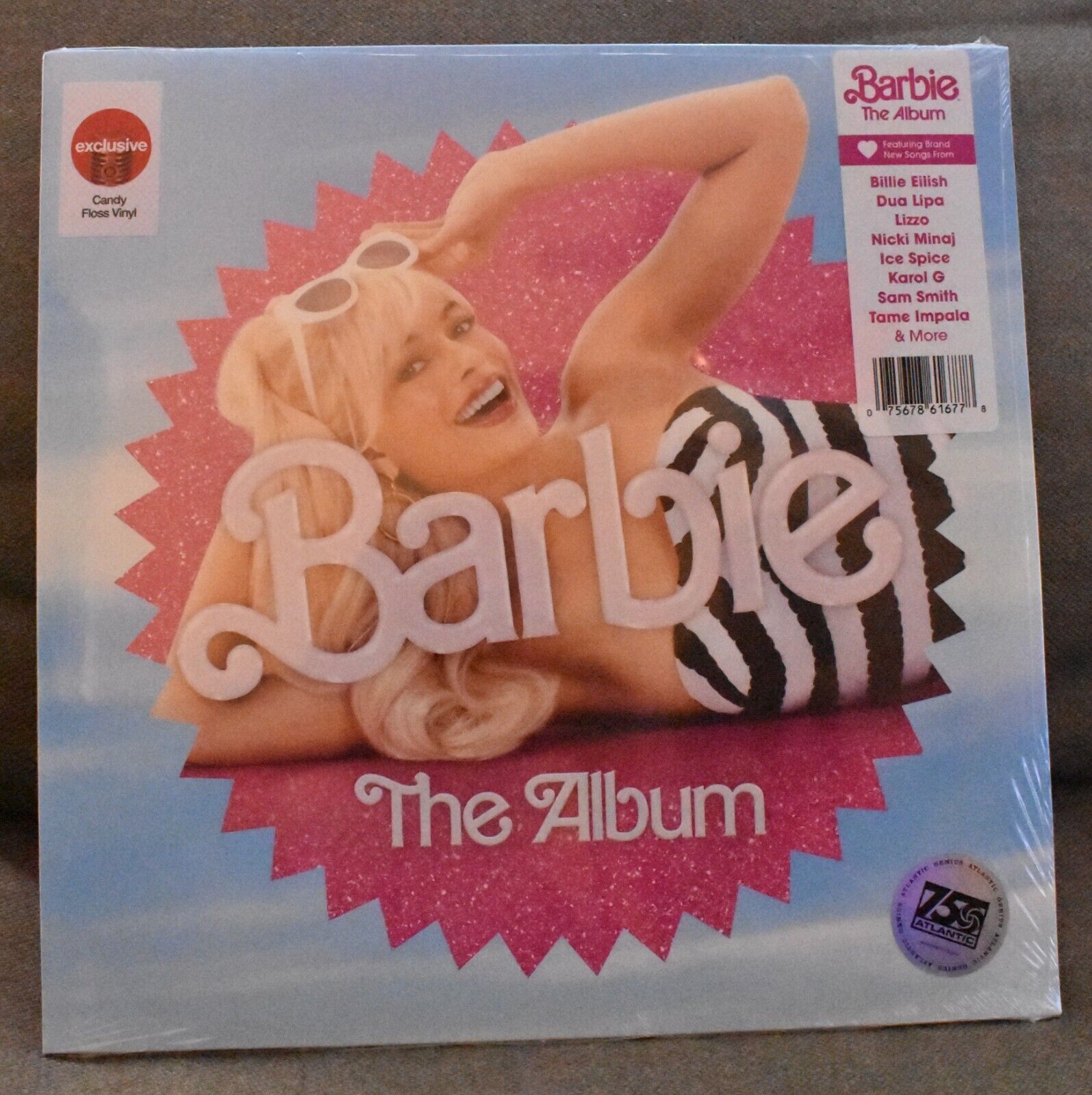 BARBIE THE MOVIE - TARGET EXCLUSIVE CANDY FLOSS PINK VINYL - BRAND NEW SEALED 