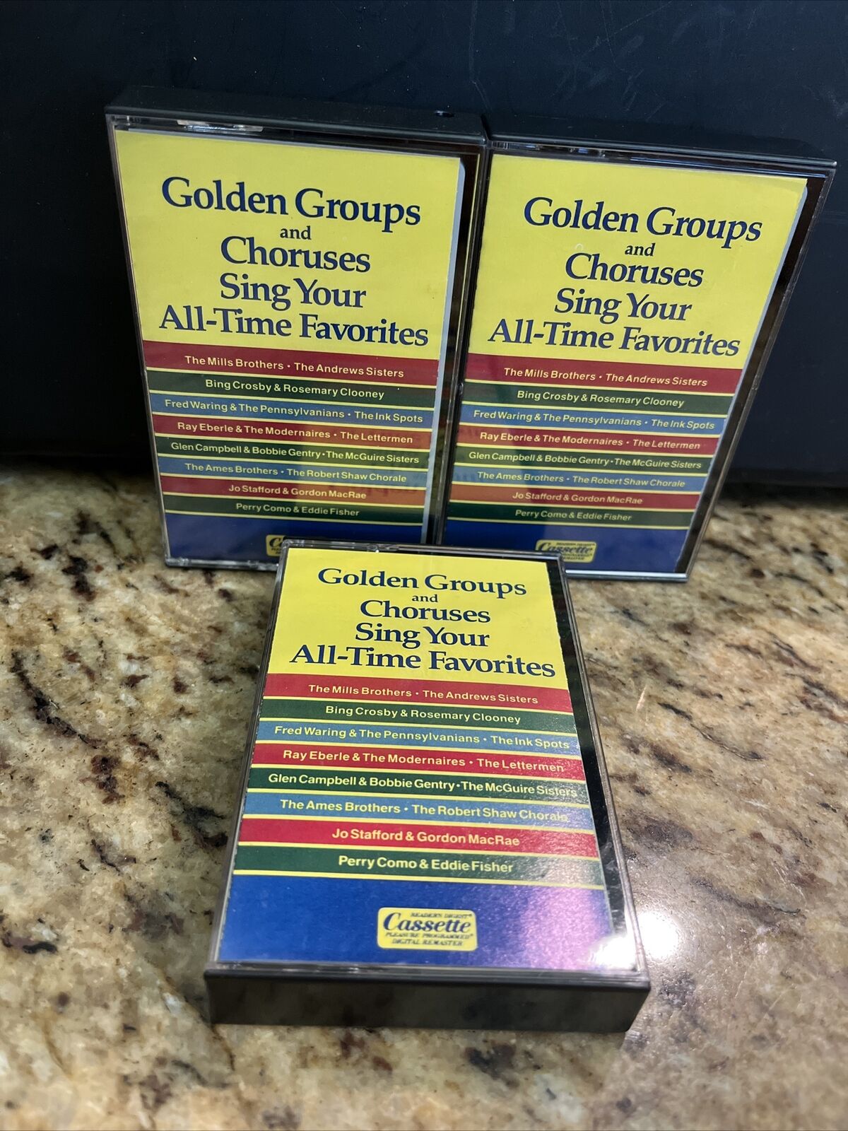 Vintage Music GOLDEN GROUPS & CHORUS Cassette Tape Crosby Clooney Como Andrews