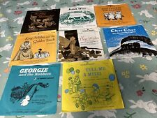Vintage Lot 8 Children's Scholastic Records Vinyl 7