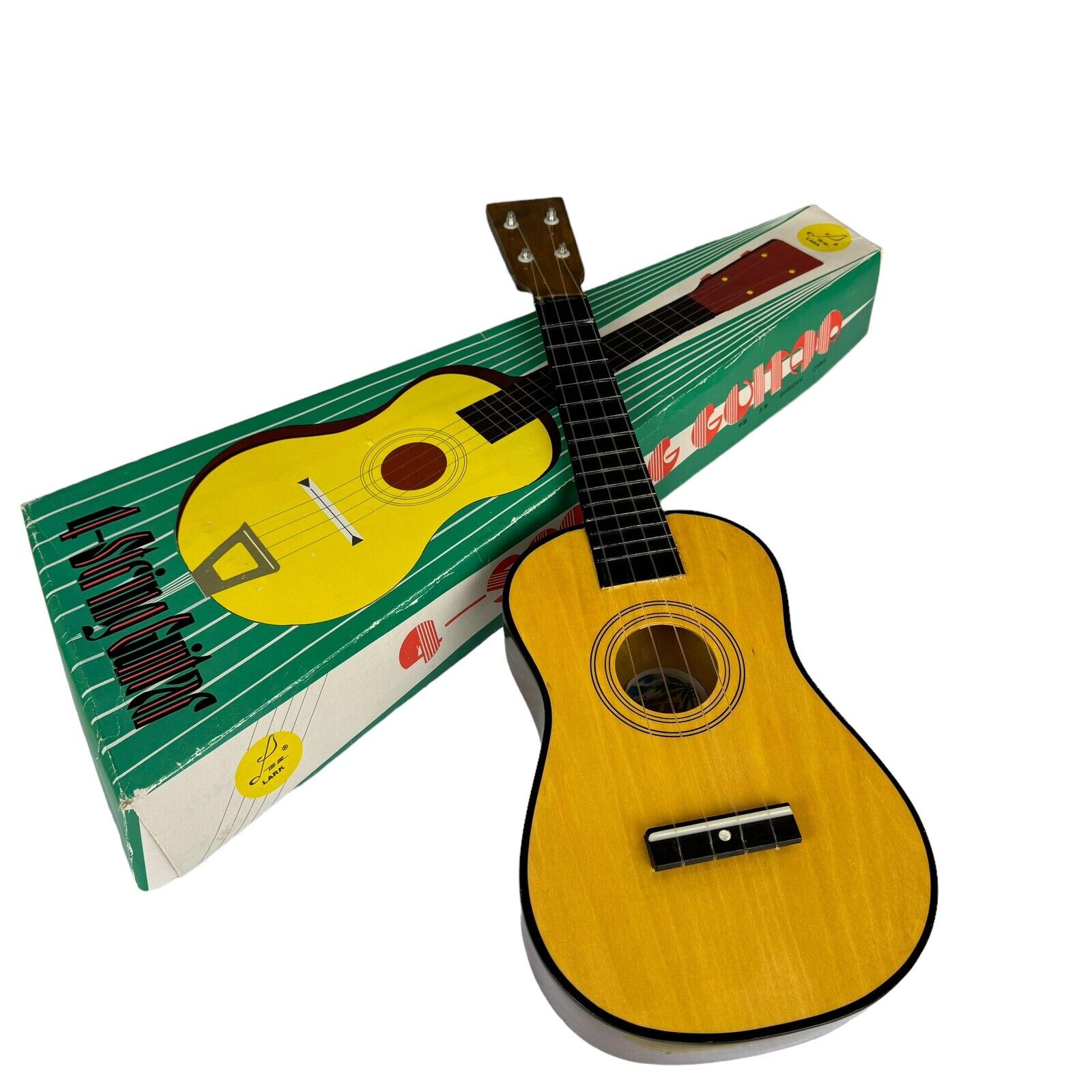 Vintage Lark 4 String Guitar Ukelele Art No UC 202 With Box Children\'s 23\