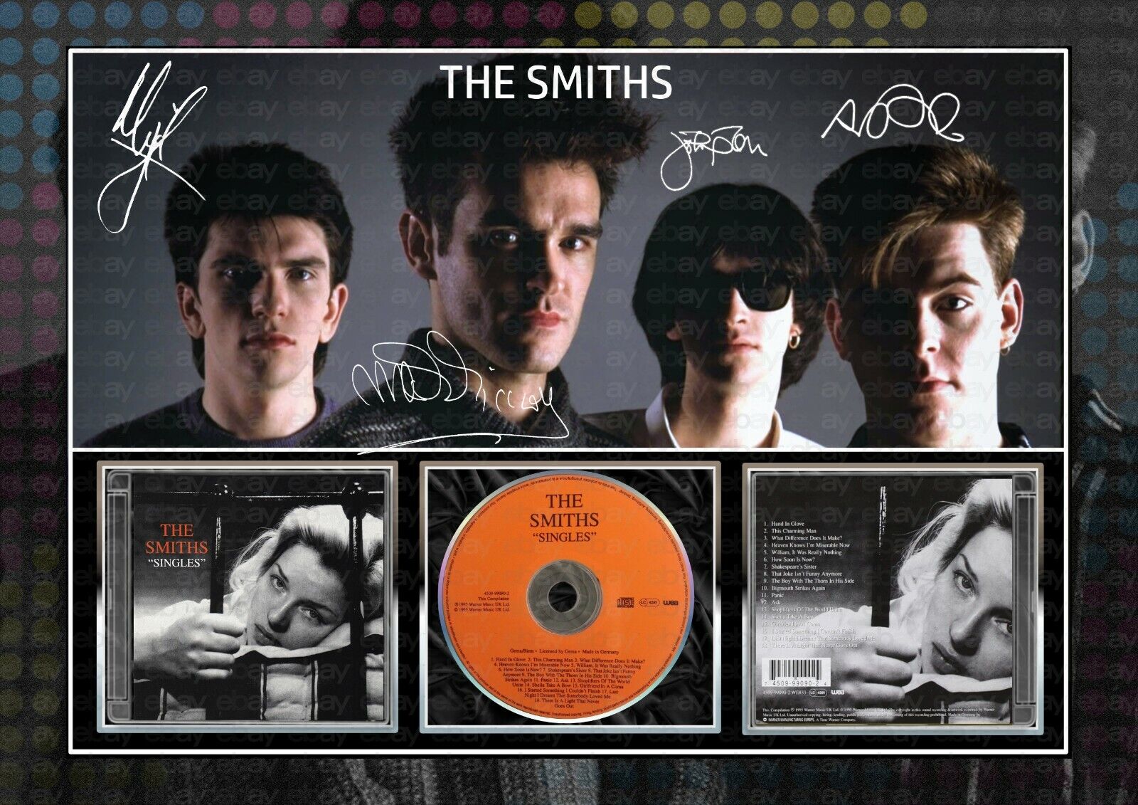The Smiths/Morrissey -  SIGNED ORIGINAL A4 PHOTO PRINT MEMORABI