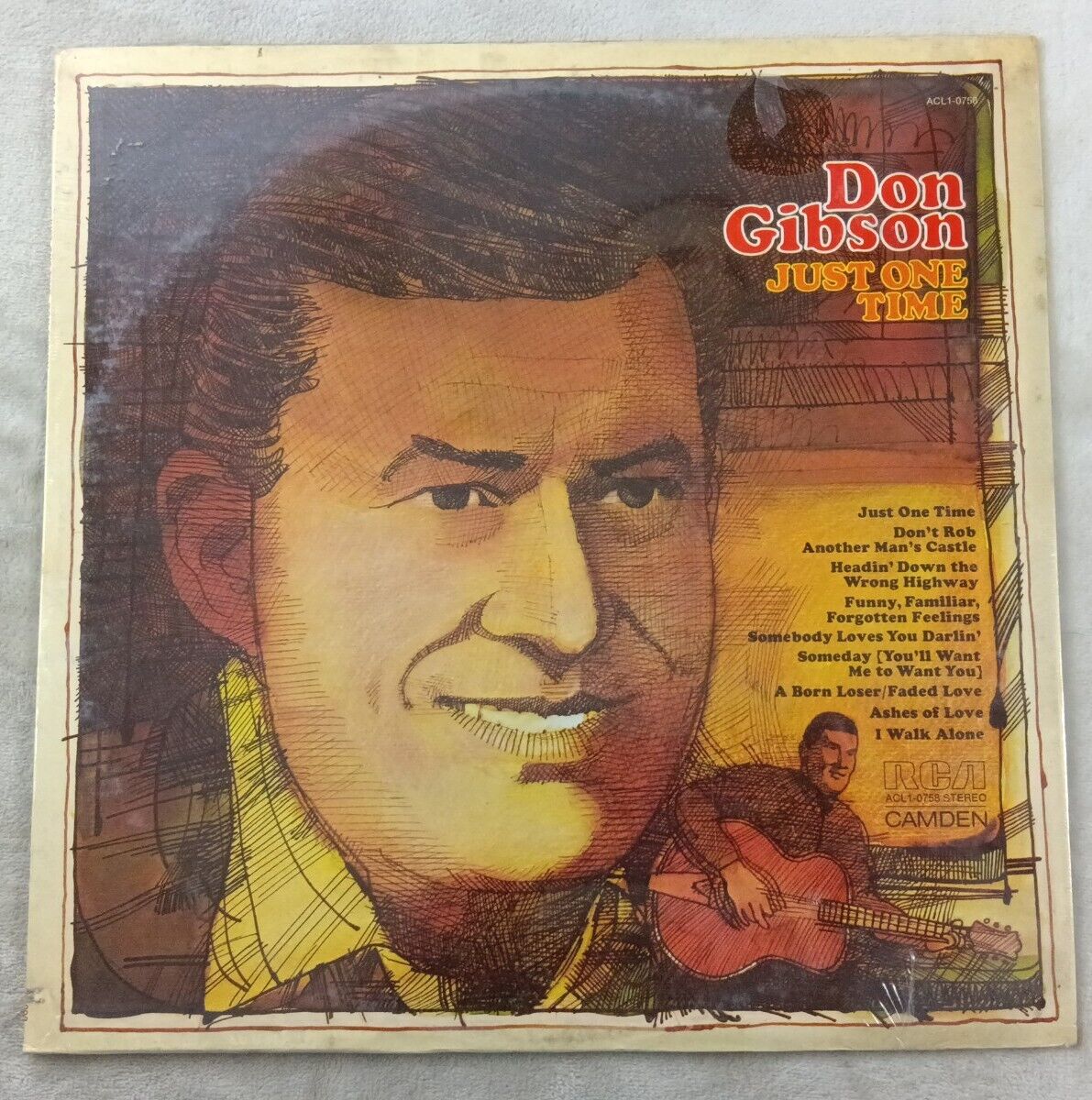 Don Gibson Just One Time SEALED Vinyl Record RCA 1974 