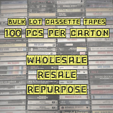 CASSETTE TAPES LOT BULK 100 PCS Wholesale Bargain Resale Repurpose picture