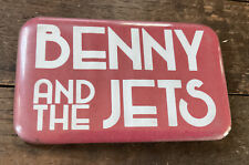 Vintage Original Elton John Metal Pin Pinback Button - BENNY & The JETS Rare picture