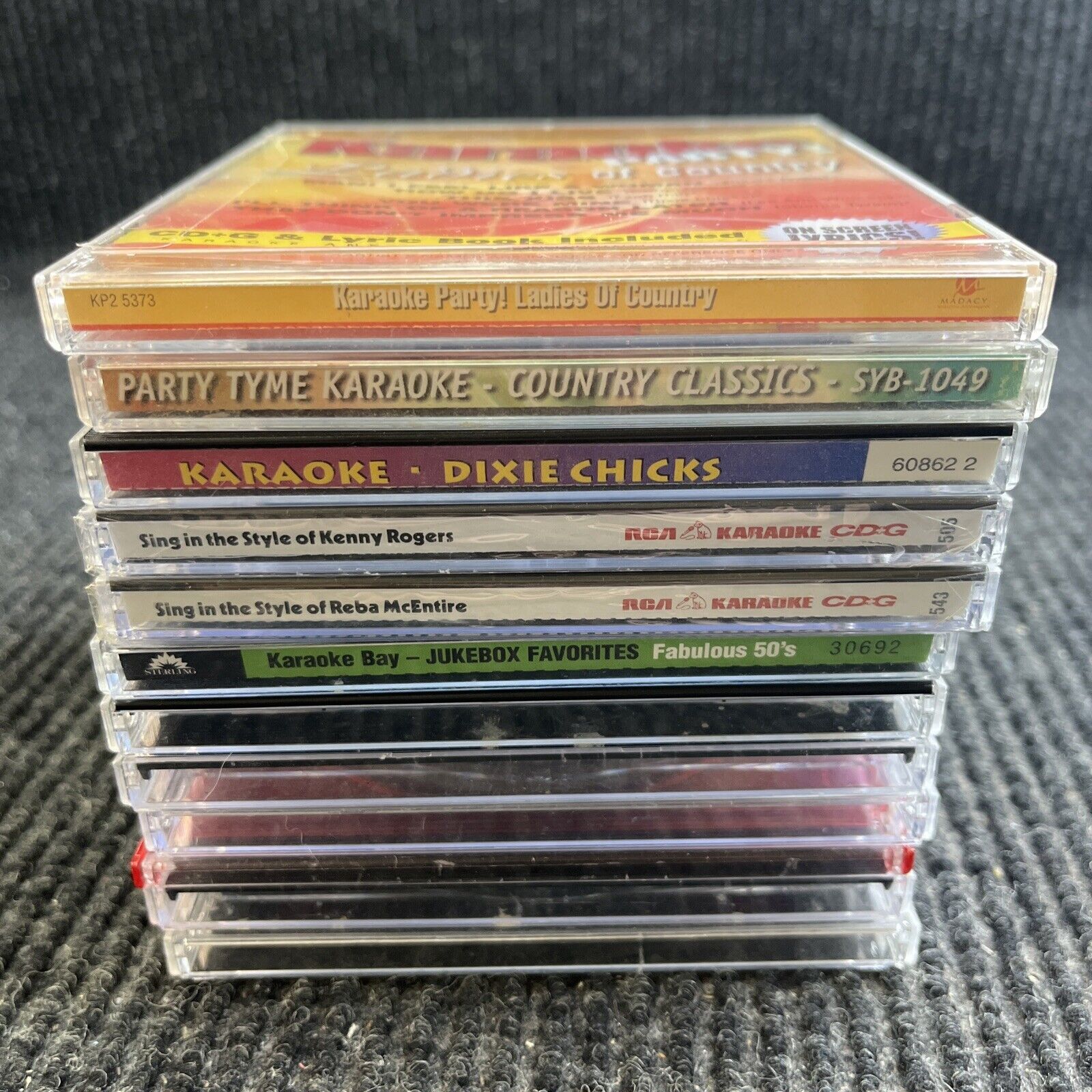 🔥🔥🔥LOT of 12 Karaoke CD\'S Pop Hits, Country, Sweet Georgia Brown