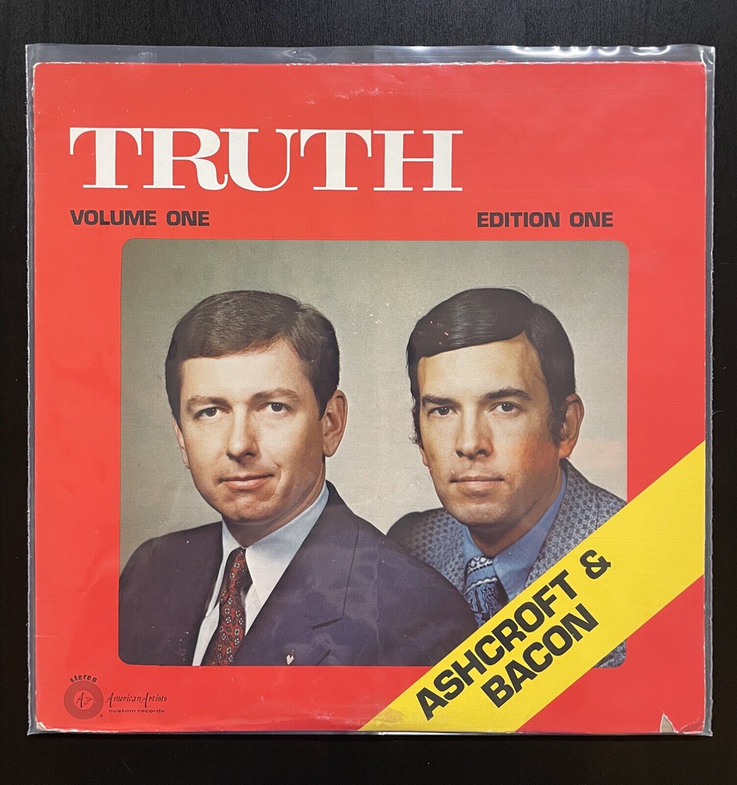 Vintage 1970s John Ashcroft & Max Bacon Truth Stereo Gospel LP