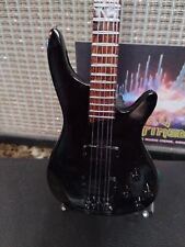 FIELDY (KoRn)- K5 5 String Black Custom1:4 Scale Replica Bass Guitar ~NEW~ picture
