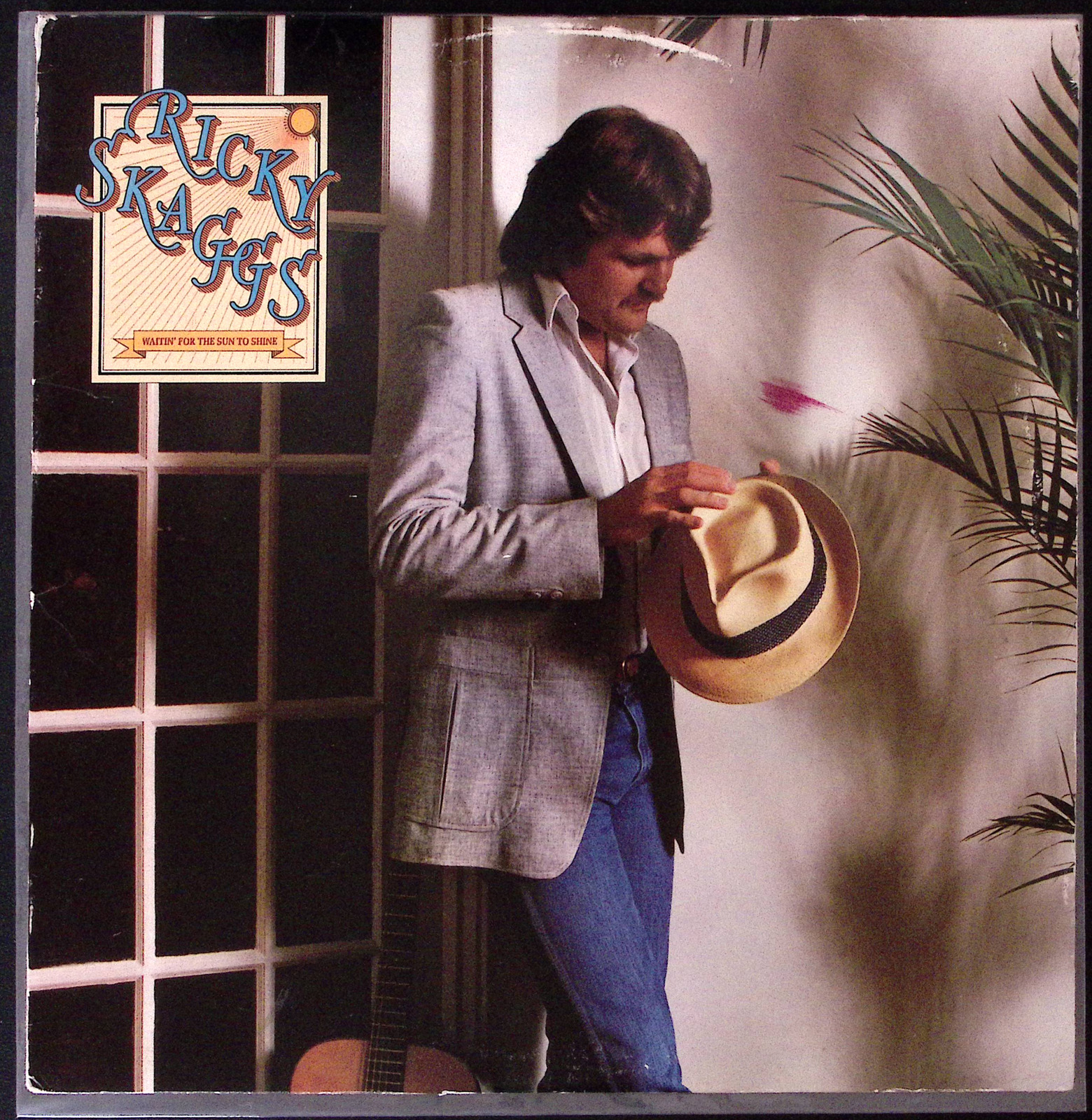 RICKY SKAGGS WAITIN\' FOR THE SUN TO SHINE EPIC RECORDS VINYL LP 146-90 W