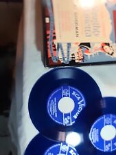 3 Box Set Al Goodman & his Orchestra 45 rpm blue records Signed  picture