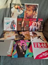 Awesome Vintage 1980s Lot Of 11 Vinyl 45s W/Prince Wham Bowie UB40 Tina Turner picture