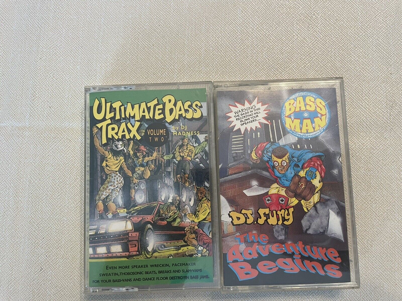 Dj Madness Dj Fury Bass Cassette Tapes Lot 