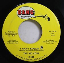 Rock 45 The McCoys - I Can't Explain It / Hang On Sloopy On Bang picture