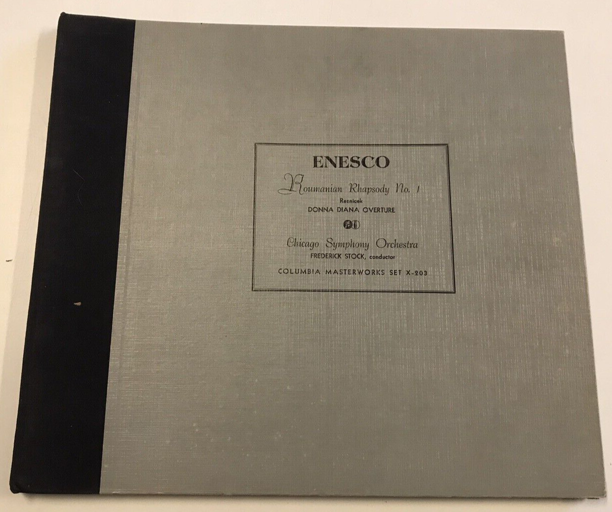 Vintage Enesco Roumanian Rhapsody No 1 Chicago Symphony Orchestra Record Box Set