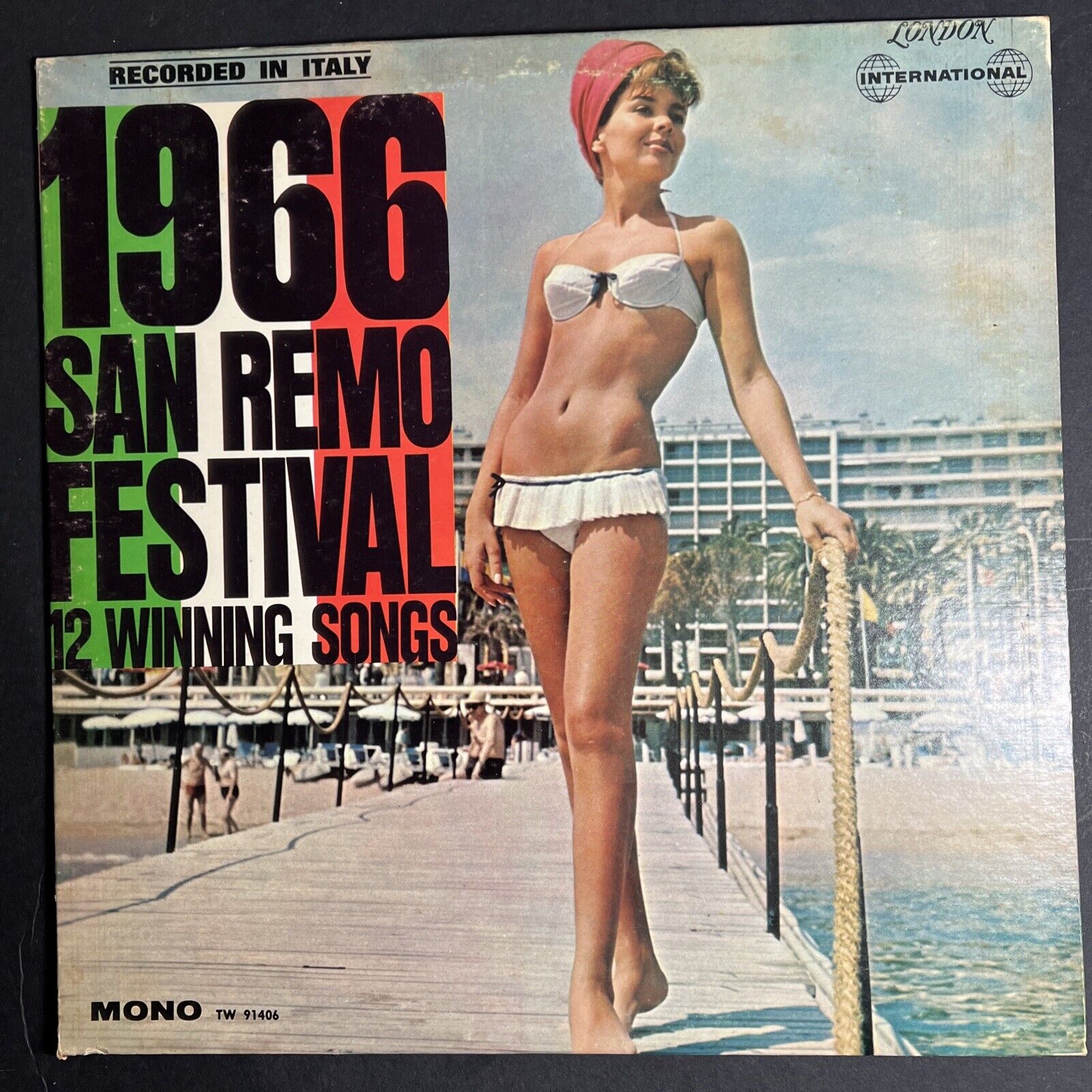 1966 San Remo Festival In Italy -12 Hit Songs Cheesecake Vinyl Record LP