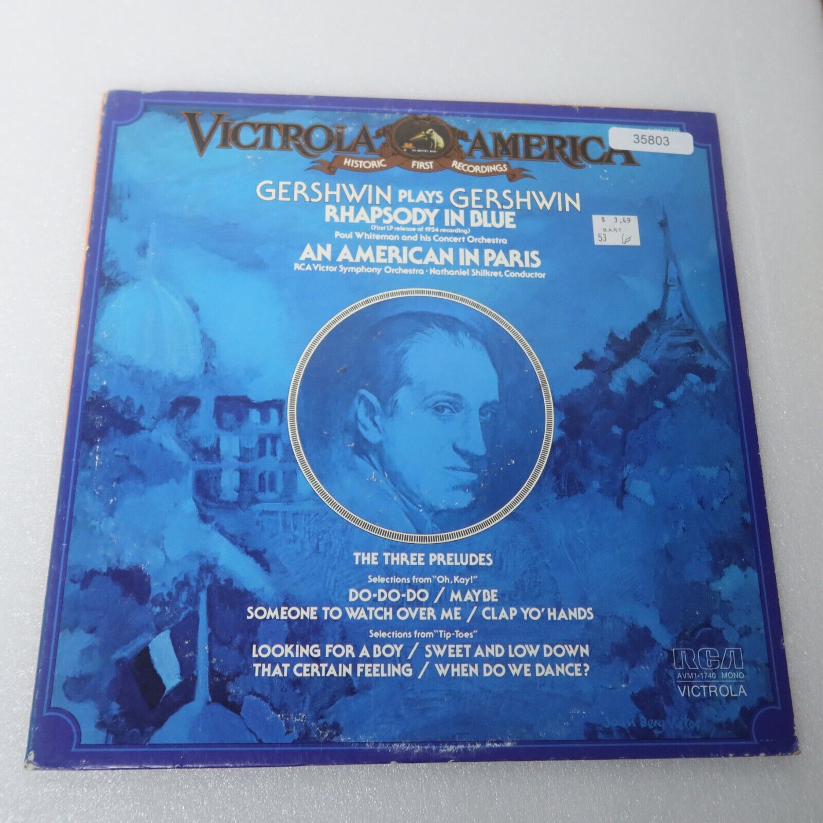 George Gershwin Gershwin Plays Gershwin LP Vinyl Record Album