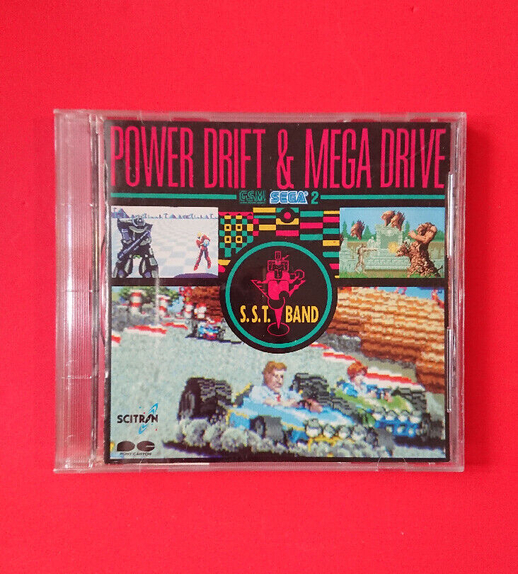 CD Album  POWER DRIFT   MEGA DRIVE S.S.T Band   G.S.M SEGA2 (Sega) Retro Game