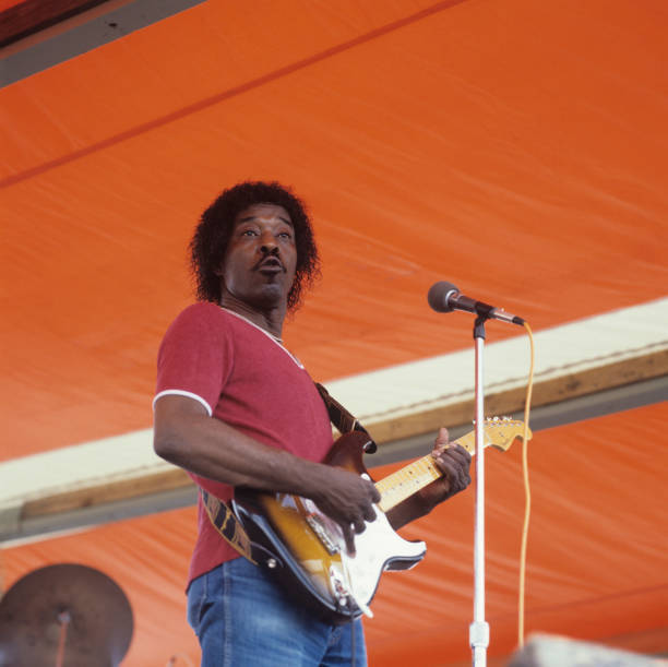 Buddy Guy Performs Live On Stage Playing A Fender Stratocaster Old Photo