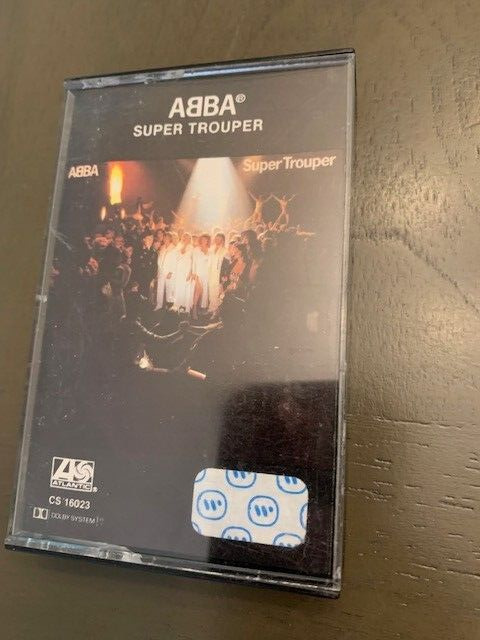 VINTAGE 1980 ABBA CASSETTE TAPE SUPER TROUPER