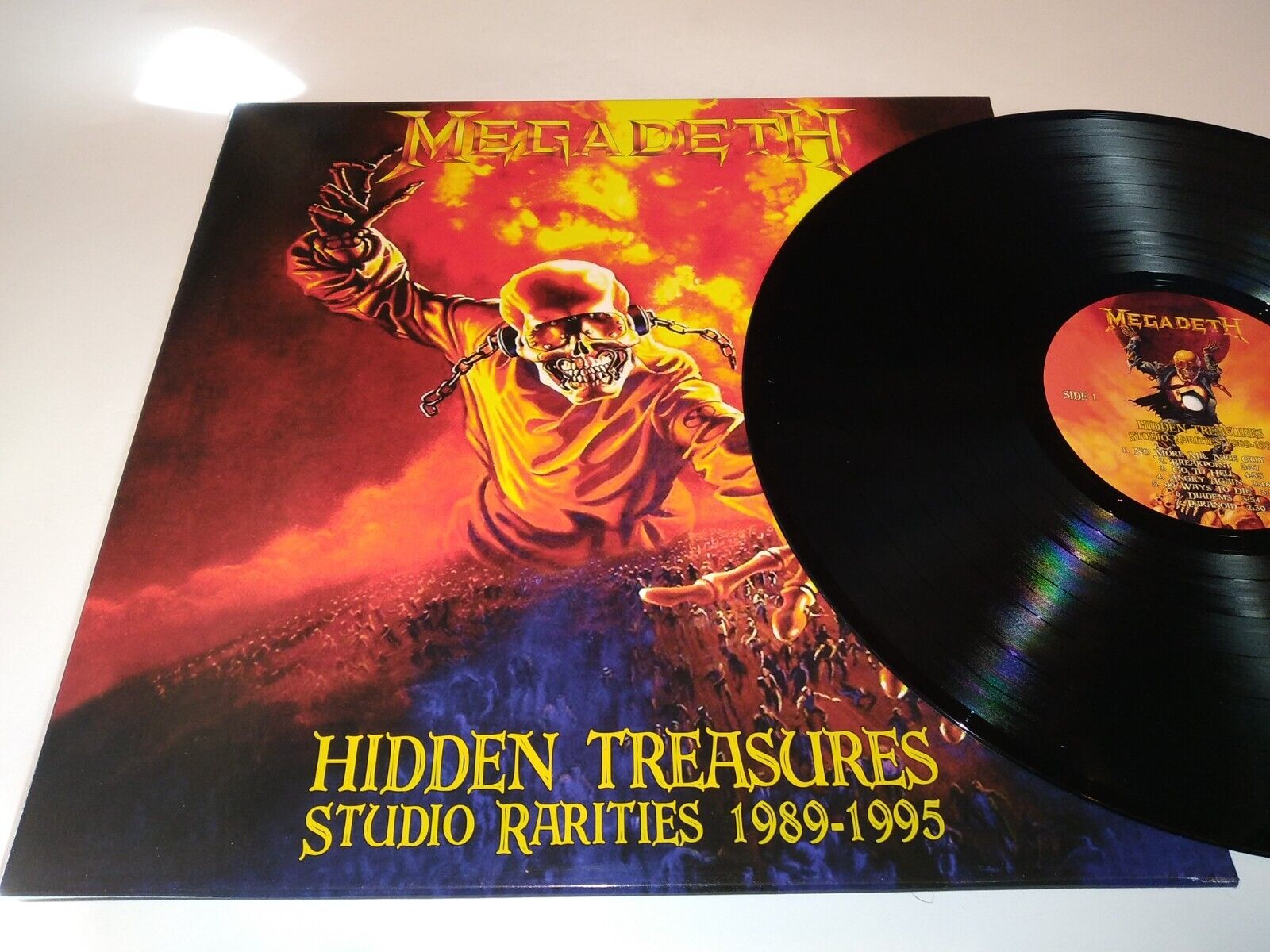 MEGADETH HIIDEN TRASURES RARE LP VINYL ALBUM METAL DAVE MUSTAINE METALLICA V083