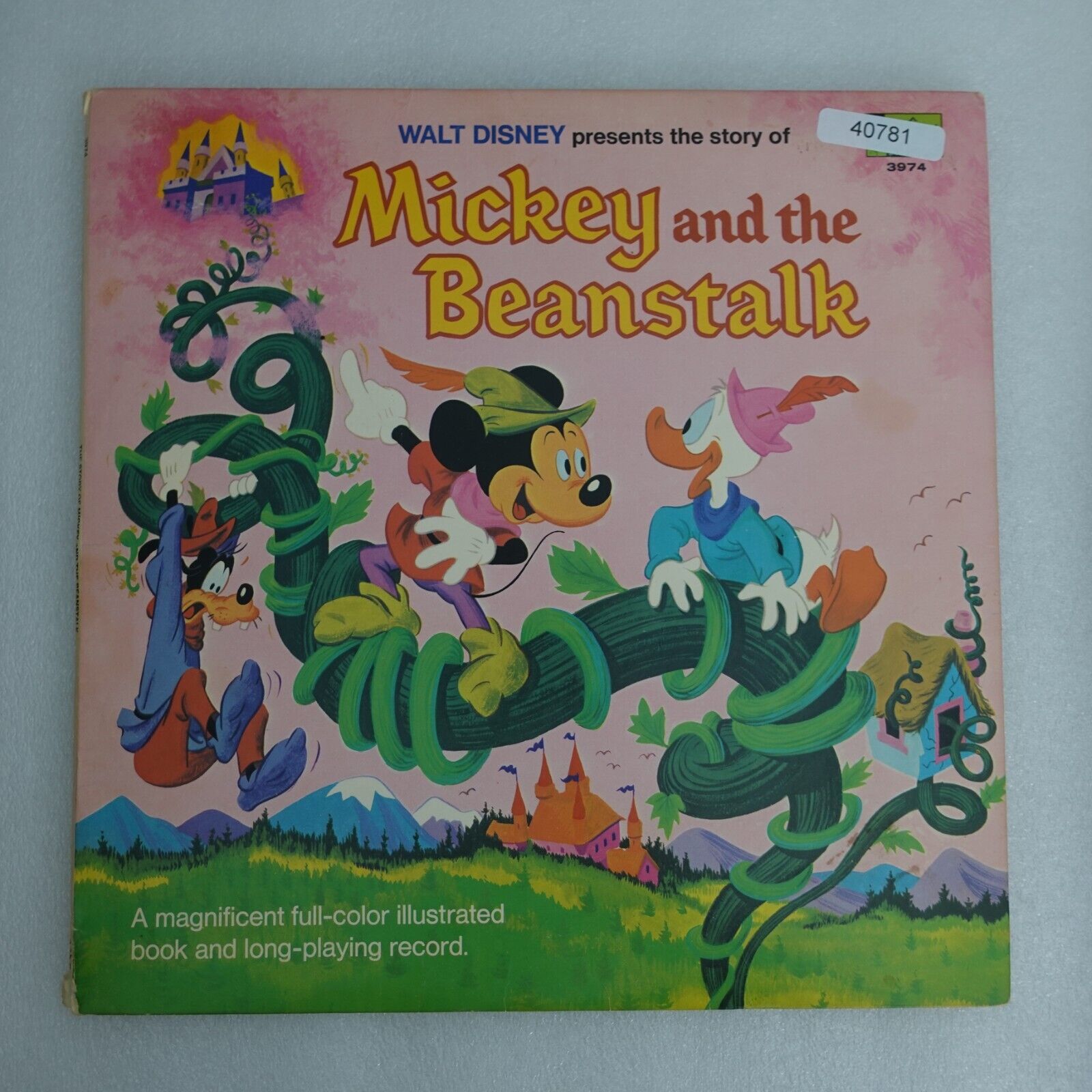 Walt Disney Mickey And The Beanstalk DISNEYLAND 3974 LP Vinyl Record Album