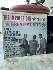 The Impressions Lp Greatest Hits (1965) On Abc In Shrink) picture