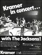 The Jacksons Michael Jackson Five 1980 Kramer Bass & Guitar advertisement print picture
