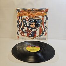 Vintage Walt Disney Yankee Doodle Mickey Patriotic Songs Vinyl Record Album  picture