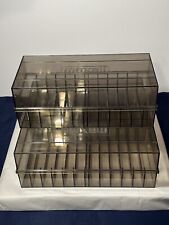 3 Vintage Maxell 8-Track Tape Storage Cases See Through  Each Holds 12 Tapes picture