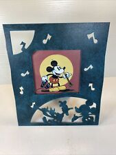 Vintage Mickey Mouse Donald Duck Disney Frame Charpente Faux Patina Music Notes picture