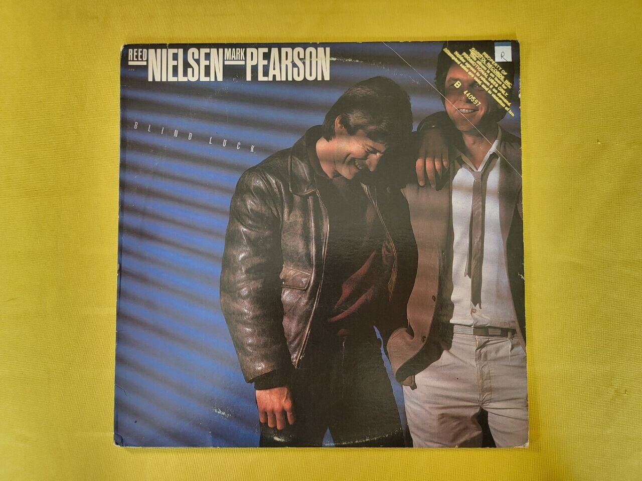 1983 LP Vinyl Record Vintage Reed Nielsen Mark Pearson BLIND LUCK Rock PROMO LP1