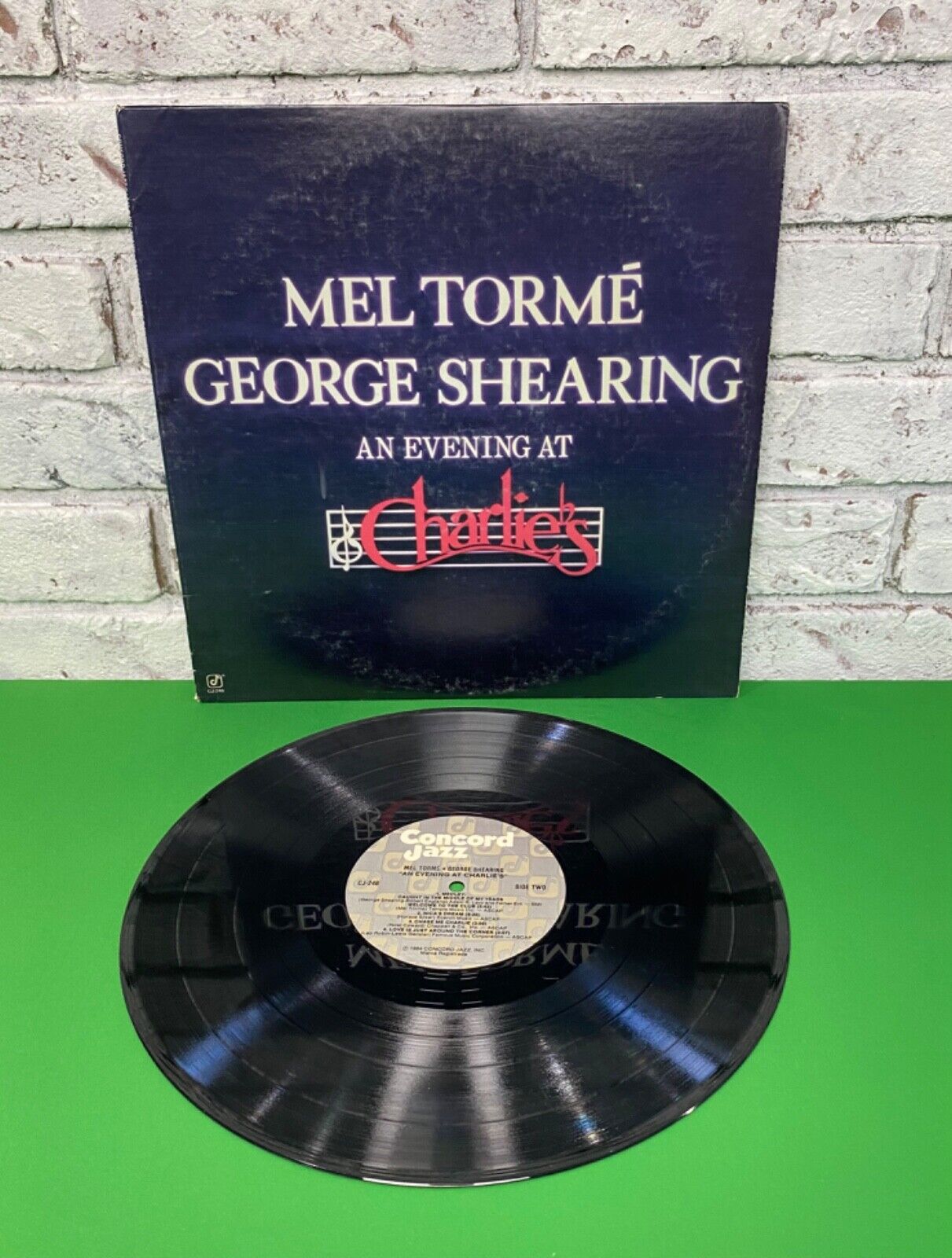 Vintage MEL TORME & GEORGE SHEARING-An Evening At Charlie\'s (1984) CONCORDE LP