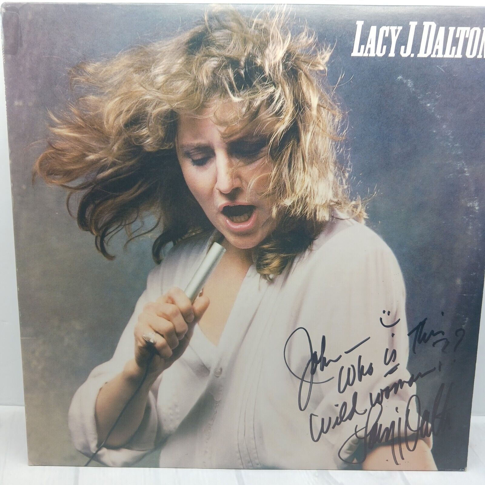 Lacey J Dalton Autographed  Lp Vinyl Vintage Signed Columbia 