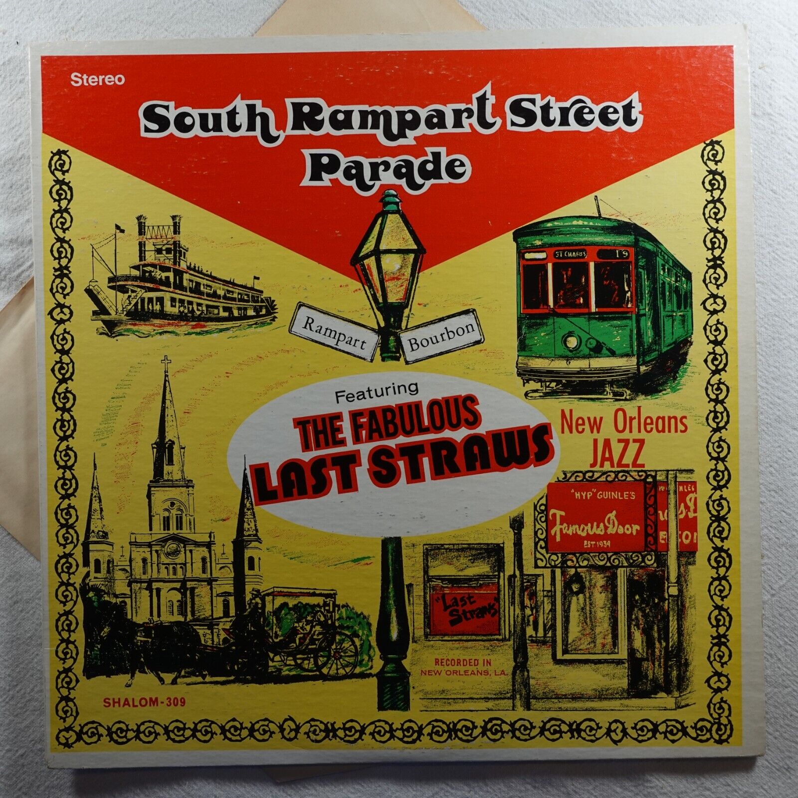 The Fabulous Last Straws South Rampart Street Parade   Record Album Vinyl LP