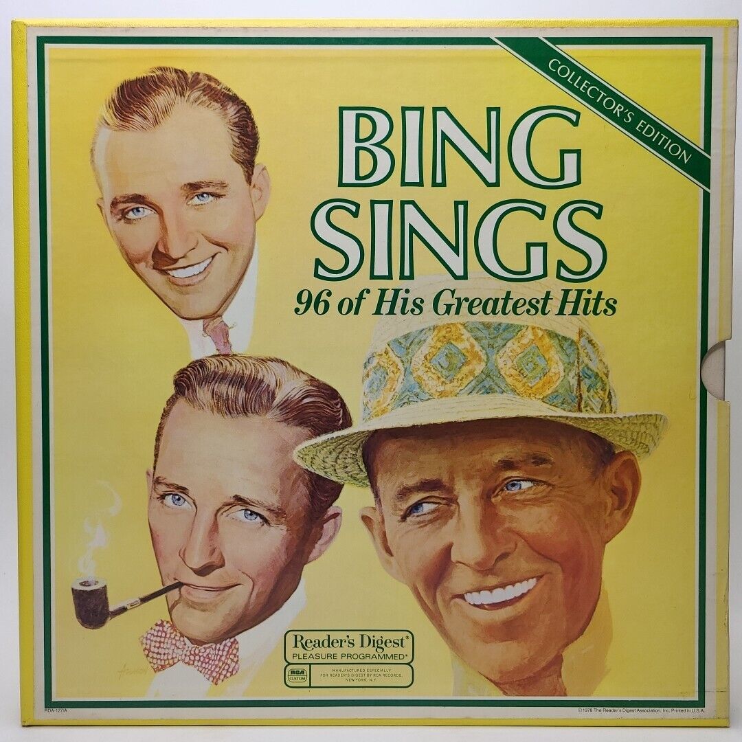 Bing Crosby Sings 96 Of His Greatest Hits 1978 Reader's Digest 8xLP EXCELLENT