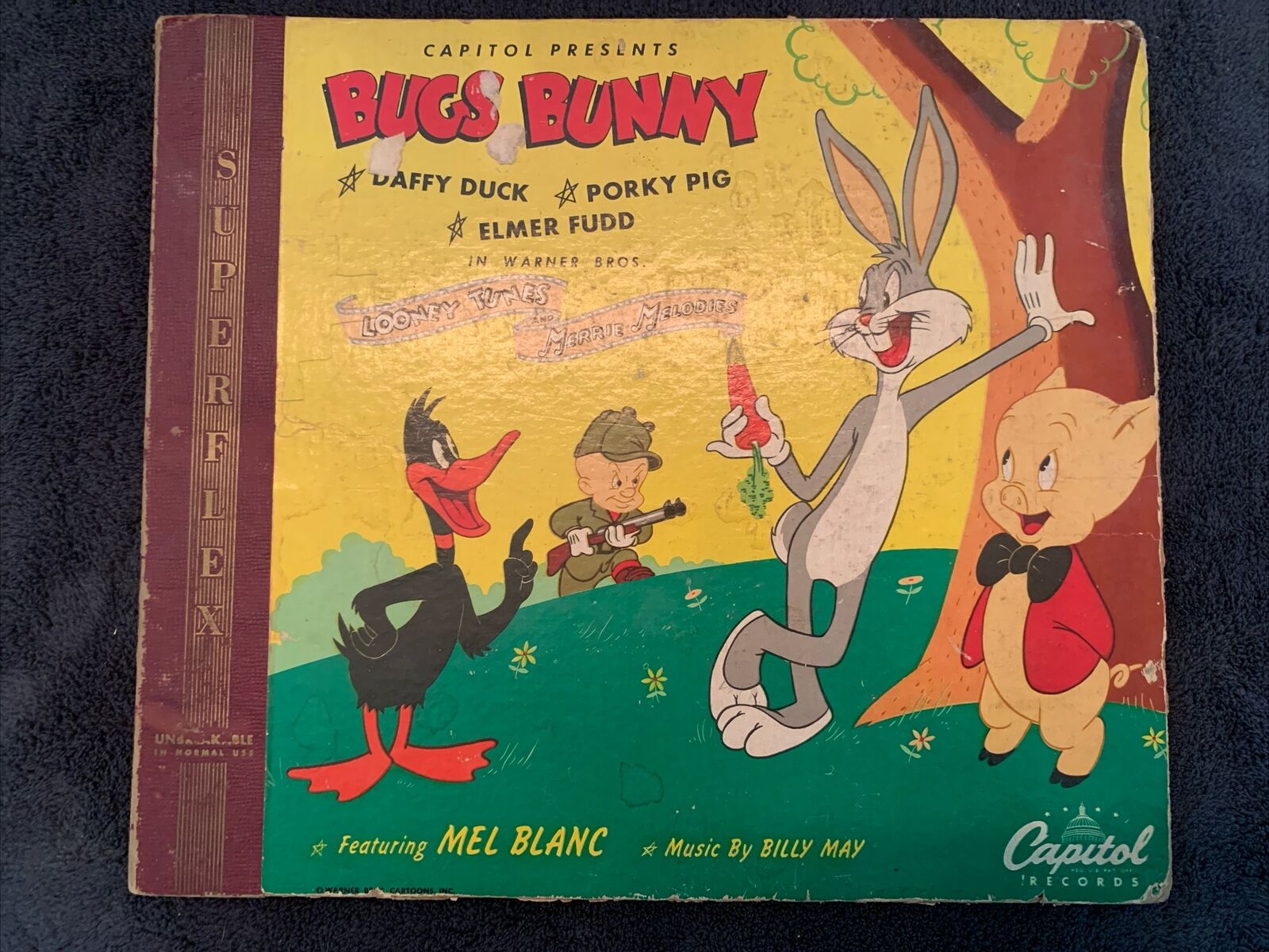 1947 Warner Bros Bugs Bunny Lonely Toon Vinyl/ Vintage/ Complete Set Of 3