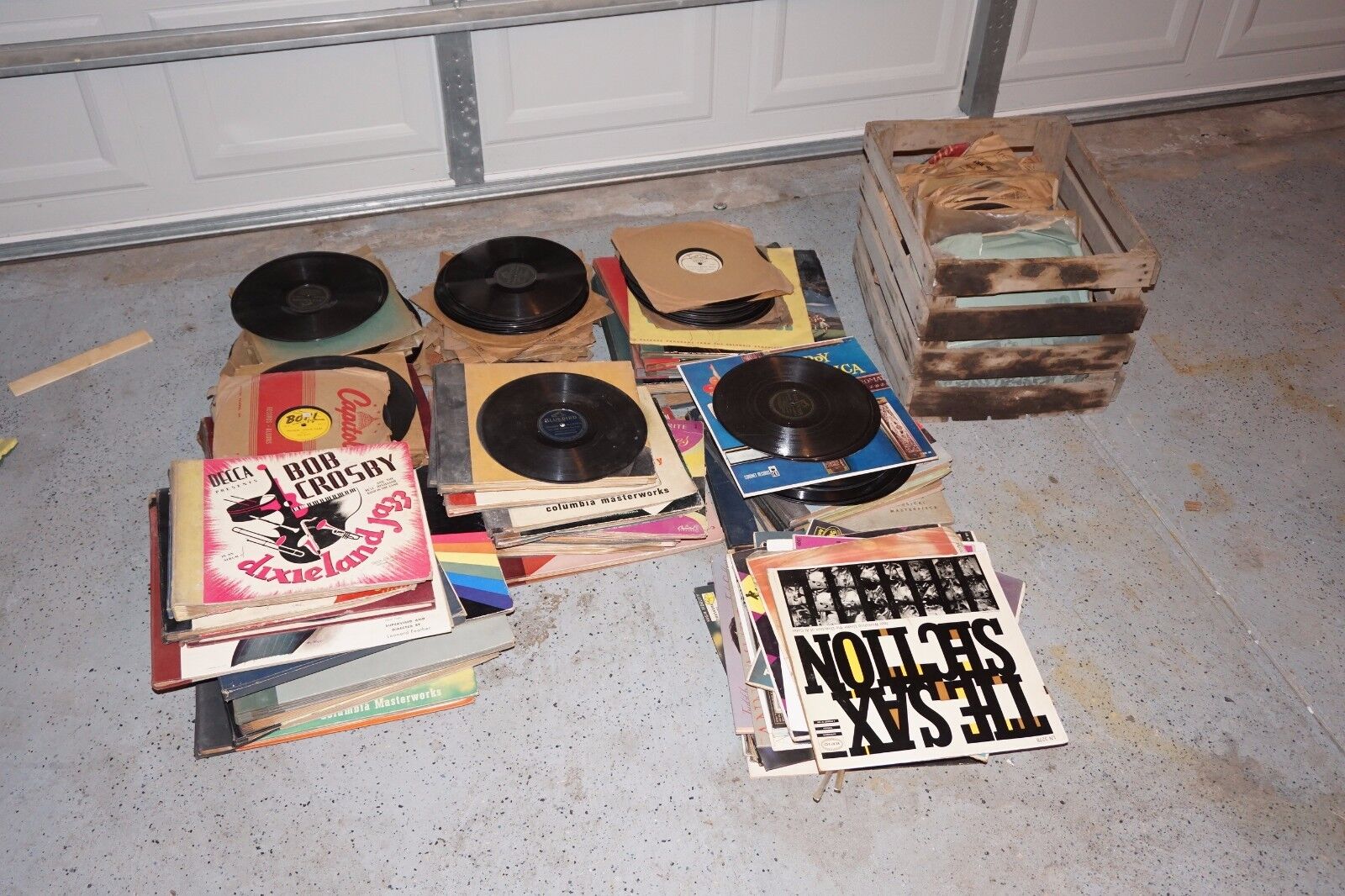 HUGE LOT of 500 vintage antique records 78 rpms blues jazz