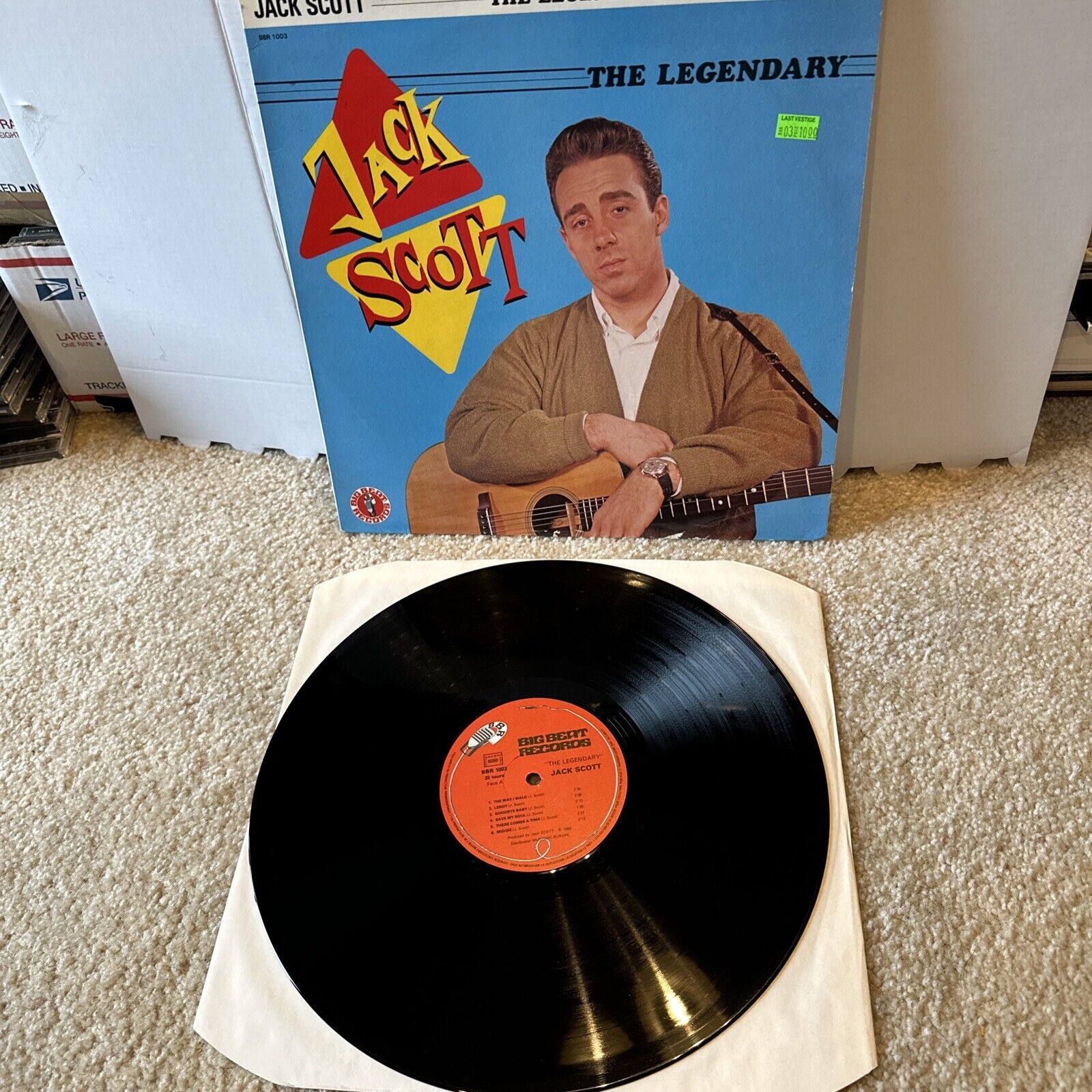 JACK SCOTT - THE LEGENDARY - BIG BEAT LABEL - 1982 Vinyl LP