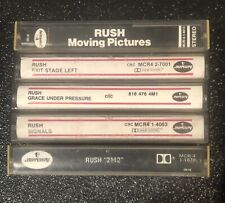 LOT OF 5  RUSH Vintage Cassette Tapes 2112- Moving Pictures-Signals- Exit- Grace picture