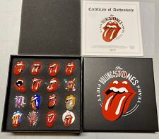 Rolling Stones Hand painted 50th Anniversary Tour Lmtd Ed Pin Pinback Set picture
