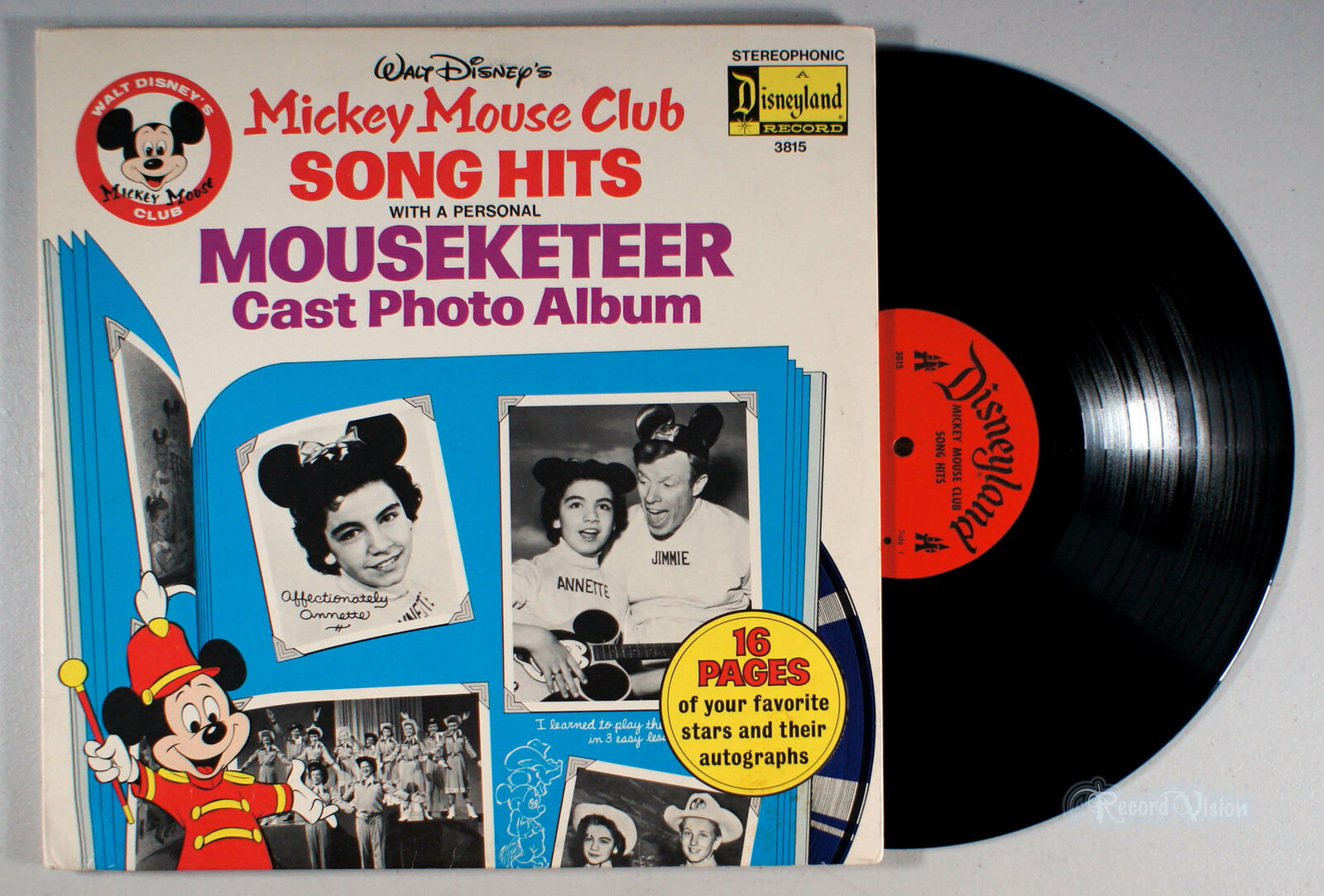 Disney - Mickey Mouse Club Song Hits (1975) Vinyl LP + BOOK, Soundtrack, Annette