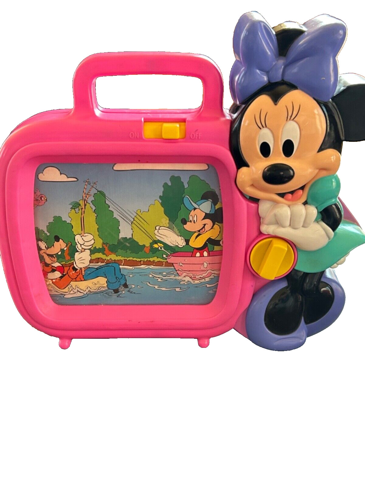 Vintage Disney Minnie Mouse TV Screen With Wind  Up Music Works