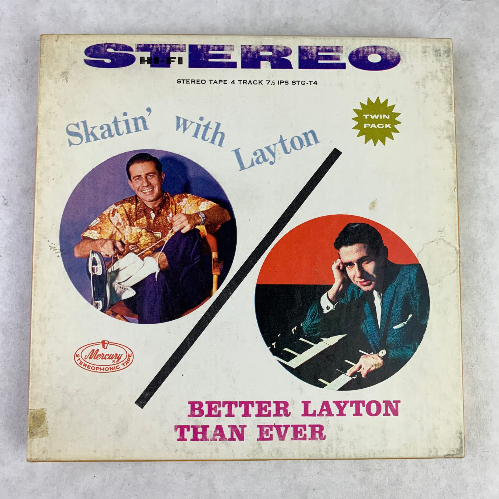 Skatin with Eddie Layton Better Layton Than Ever 4 Track 7.5 IPS Reel Music Tape