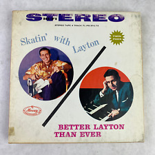 Skatin with Eddie Layton Better Layton Than Ever 4 Track 7.5 IPS Reel Music Tape picture