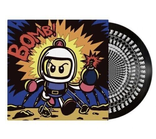 Bomberman I & II Original Vinyl Soundtrack Record LP Engraved Zoetrope Etching